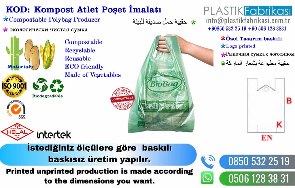 Kompost market poşeti imalatı KAP124