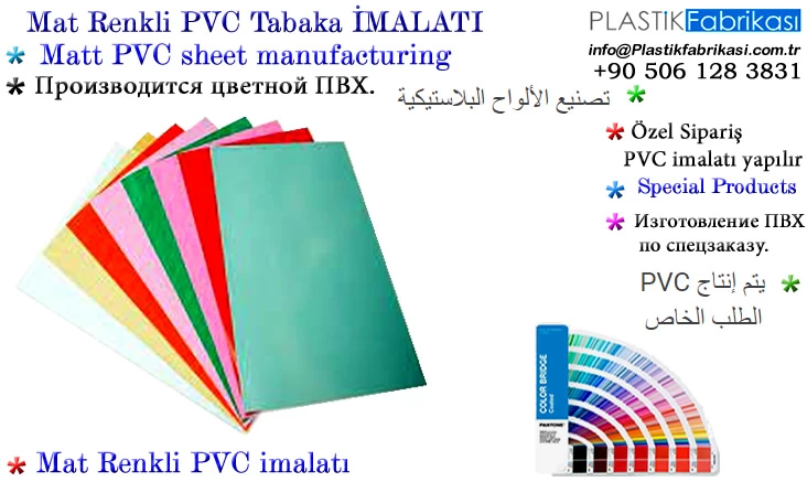 Mat Renkli PVC Plaka